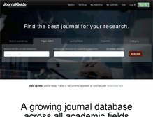Tablet Screenshot of journalguide.com